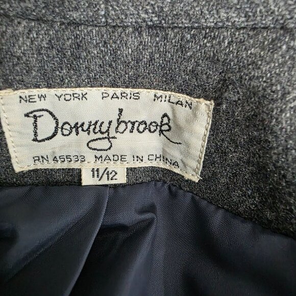 Donnybrook Womens Wool Blend Blazer Jacket Size 11/12 Gray - Picture 4 of 14